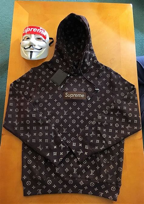 lv suprem|supreme lv hoodie retail price.